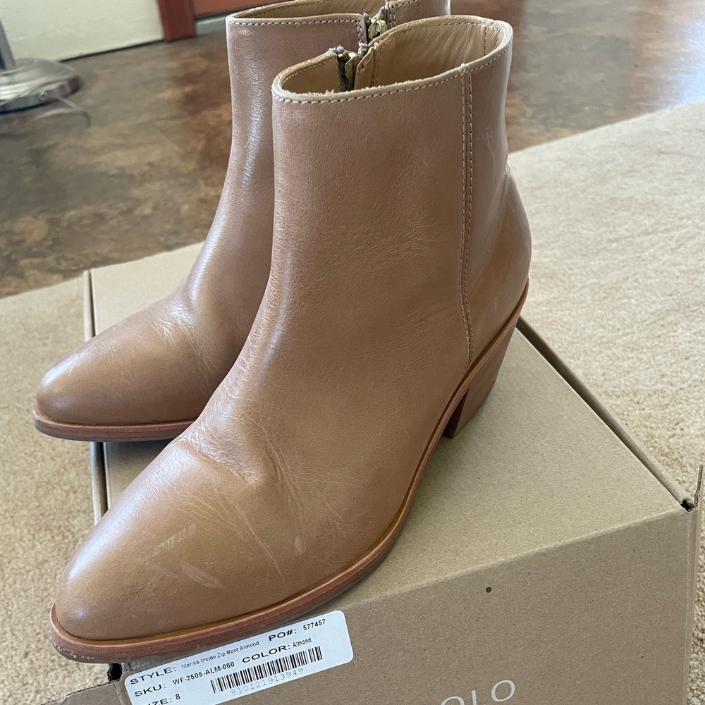 Nisolo Tan Heeled Boots 8